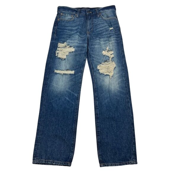 Aeropostale Men’s Relaxed Fit Jeans Distressed Size 27x28 - Picture 1 of 9